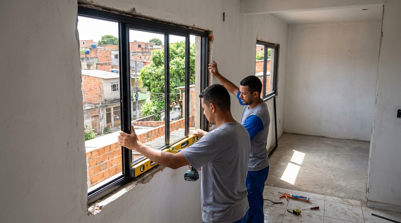 Produção de Portas e Janelas em Lauro de Freitas‑BA