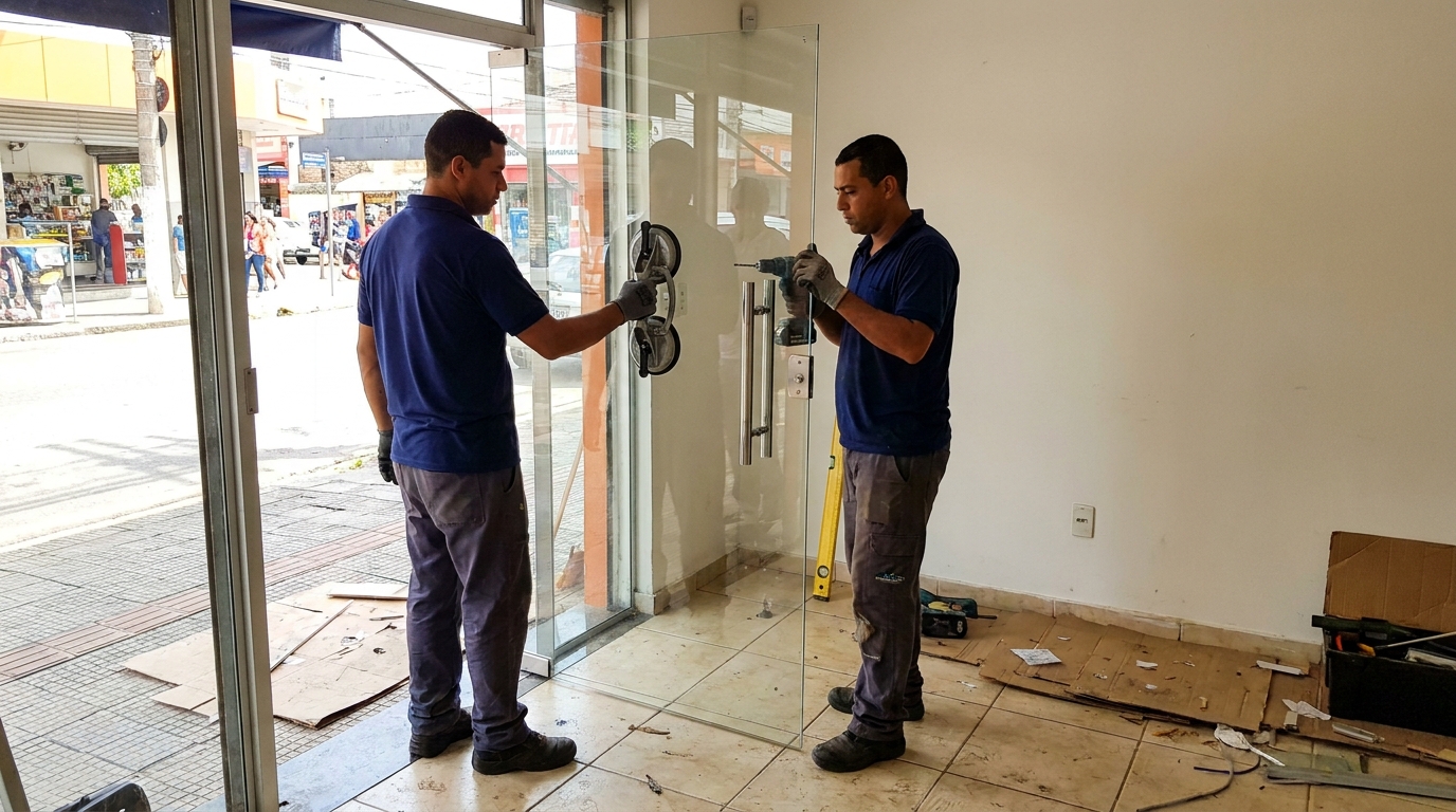 Portas em Vidro em Lauro de Freitas‑BA